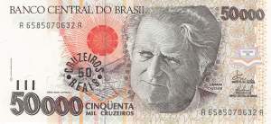 50 Cruzeiros Reais 1993